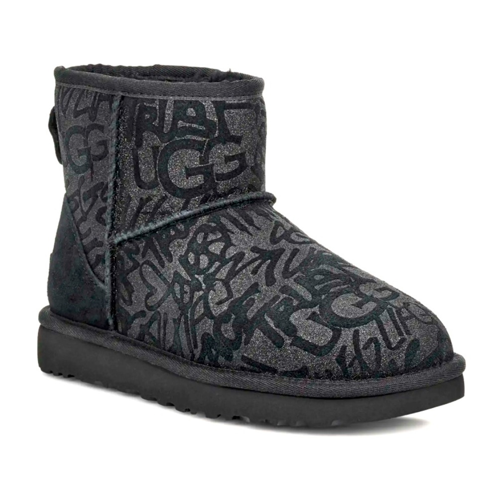 Classic Mini Sparkle Graffiti Boots